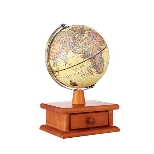 Mappamondo Particolare (23 Cm) - Scatola Di Legno Per Conservazione (Globo Terrestre)
