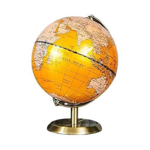 Mappamondo Metallo Arancione (Globo Terrestre)
