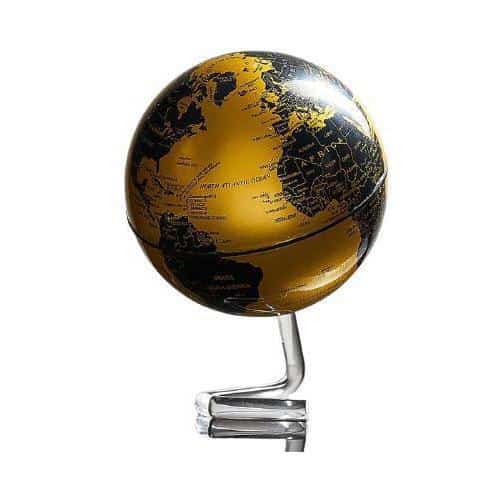 Mappamondo Design - Base (Oro & Nero) (Globo Terrestre)
