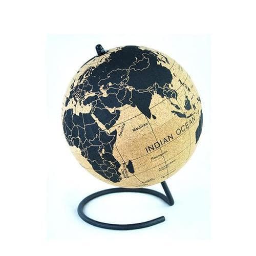 Mappamondo Sughero - Continenti Blu Marino (20 Cm) (Globo Terrestre)