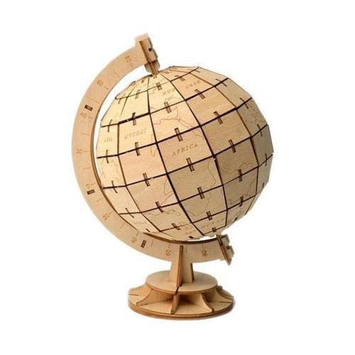 Mappamondo 3D Puzzle In Legno (Globo Terrestre)