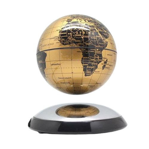 Mappamondo A Levitazione Magnetica (Sfera Oro) (Globo Terrestre)
