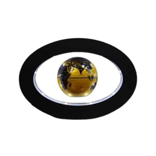 Mappamondo Magnetico - Supporto Ovale (Sfera Oro) (Globo Terrestre)