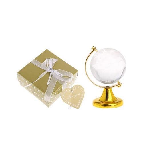 Mini Mappamondo Cristallo Oro (Globo Terrestre)
