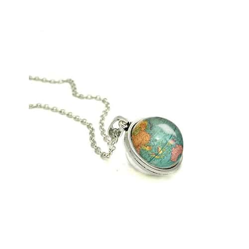 Mappamondo Vintage Ciondolo (Globo Terrestre)
